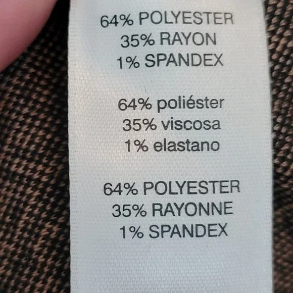 NWT Womens Size 12 Chico's Black Tan Double Diamond Knit Mock Neck Shift Dress - Picture 5 of 6